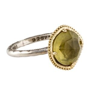 Tacori Quartz Cocktail Ring - Sterling Silver & 18K Yellow Gold